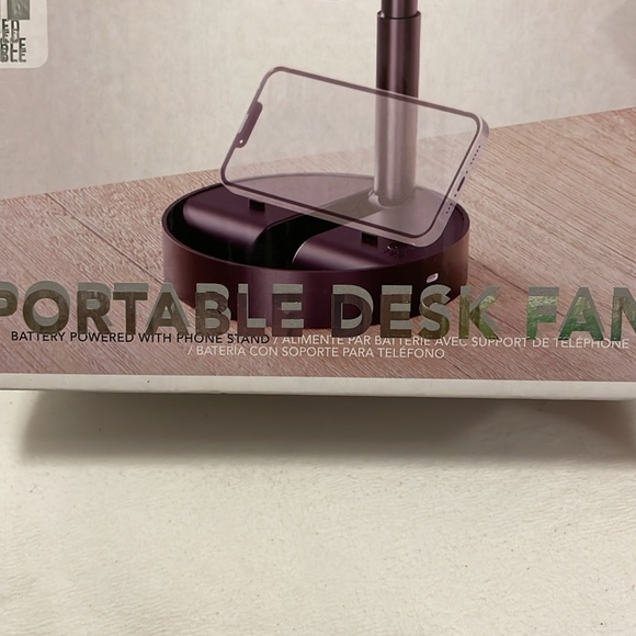 •NIB• TREND ZONE // portable desk fan // 6.5 in // 2 speed // black - Picture 2 of 9